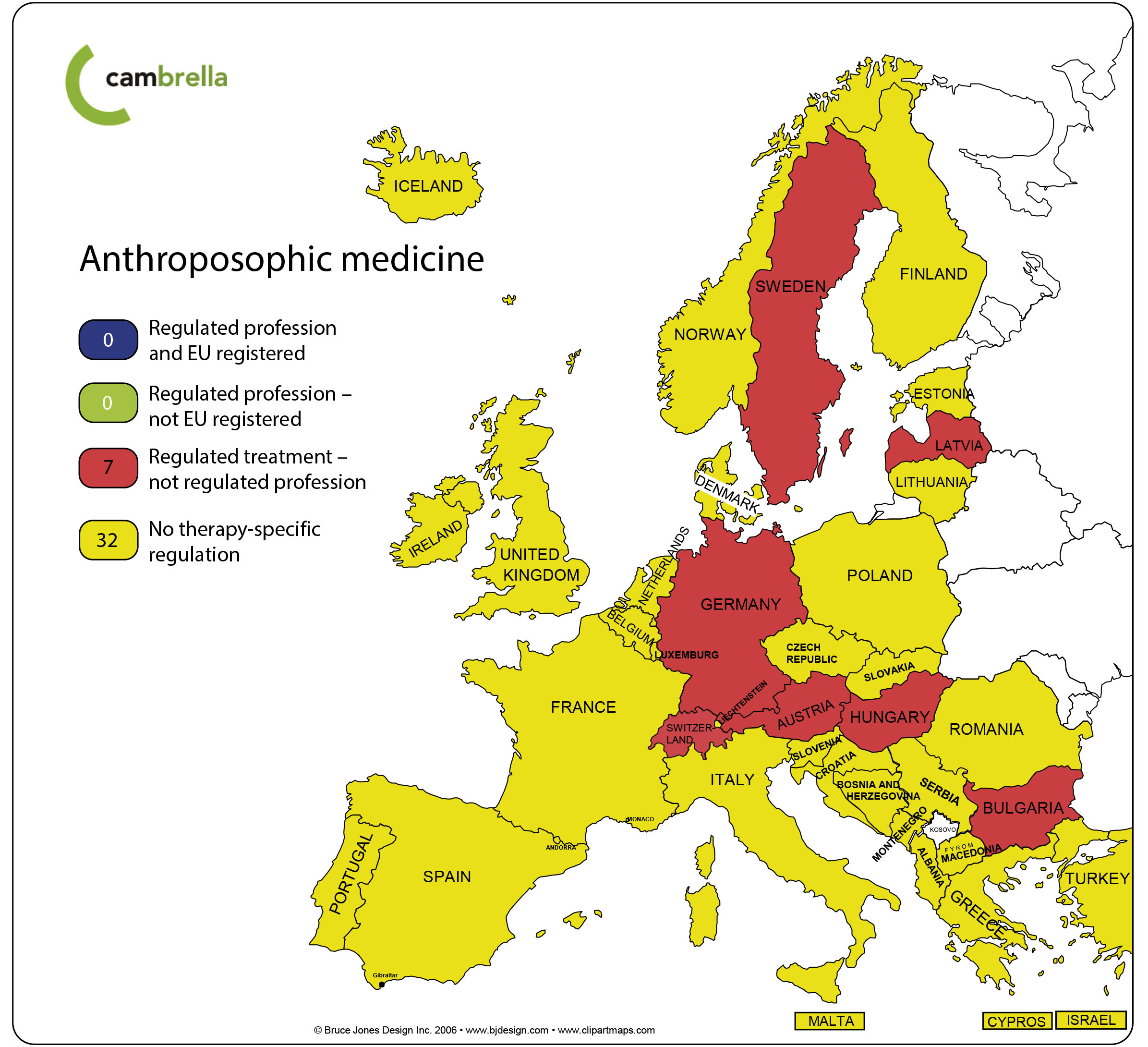 Updated map of European regulation of anthroposophic medicine